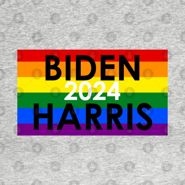 Biden Harris 2024 LGBTQ+ PRIDE by Discotish